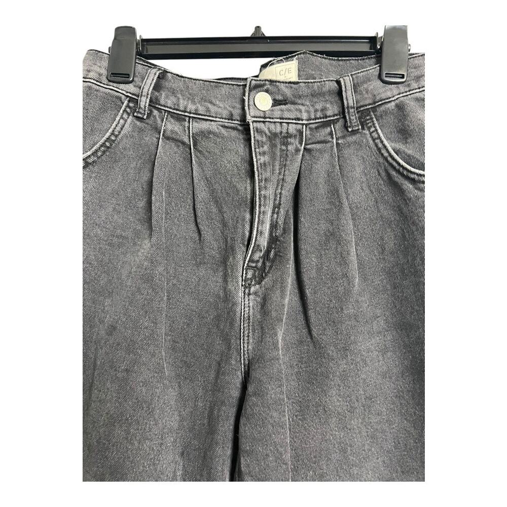 C / E by Current / Elliot Black Jeans 29 Front pleat Retro Tapered denim pants - Picture 2 of 8